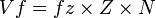 Vf = fz \times Z \times N